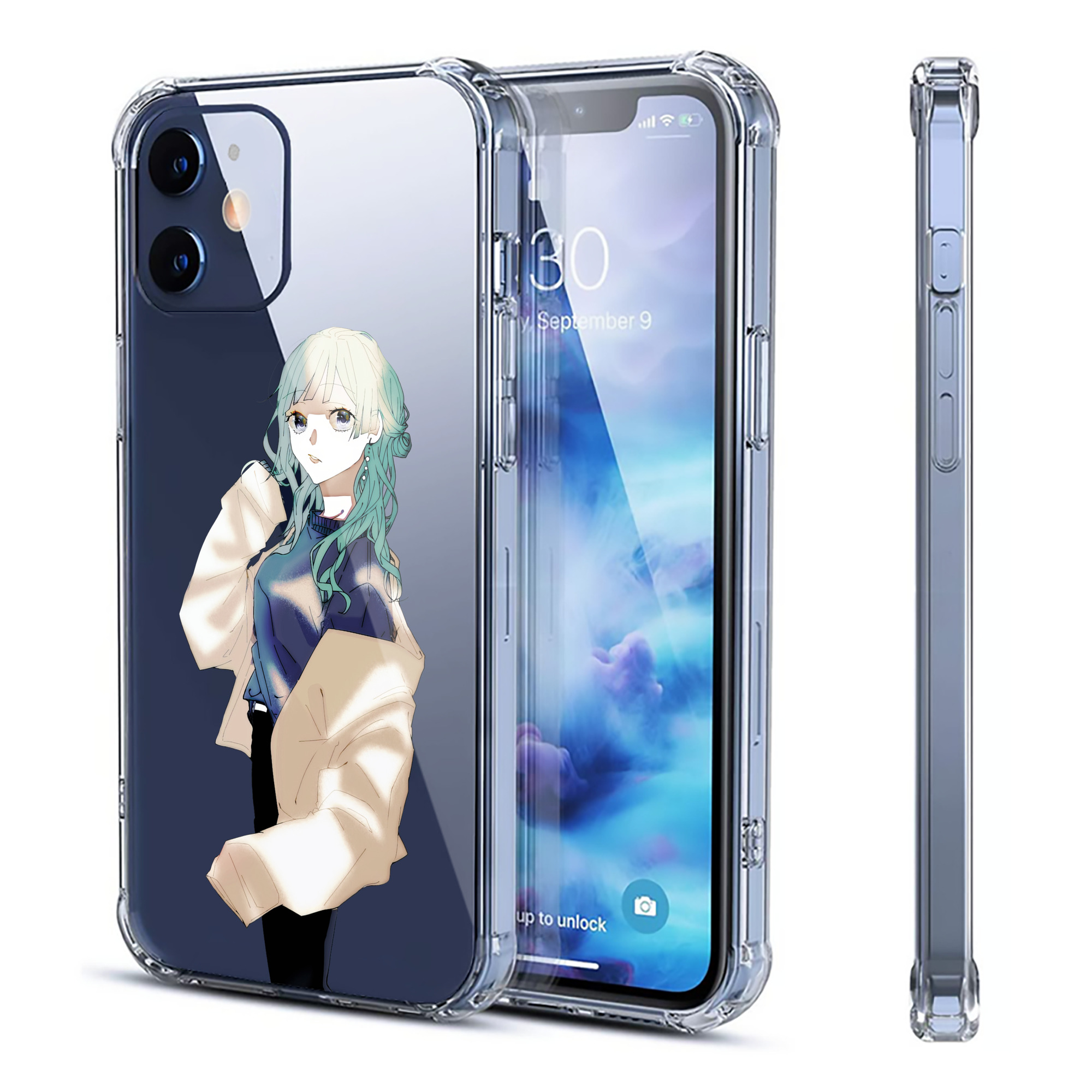 （画像用） 呪術廻戦 Jujutsu Kaisen 【iPhone 12シリーズ対応】透明スマホケース（クリアソフトケース）